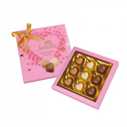 CAJA DE BOMBONES BELGAS BOLCI JULIETA HEART 108g